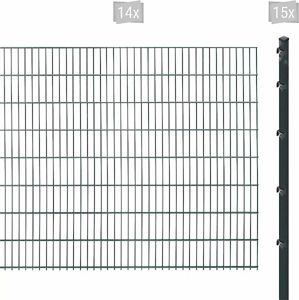 Arvotec Doppelstabmattenzaun "ESSENTIAL 163 zum Einbetonieren", Zaunhöhe 16 günstig online kaufen