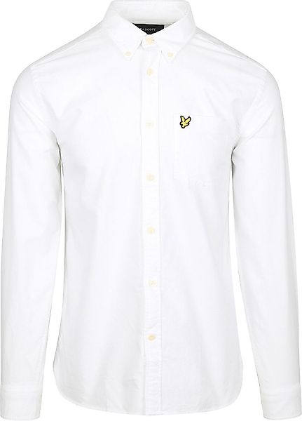 Lyle & Scott Shirt Plain Oxford White - Größe M günstig online kaufen