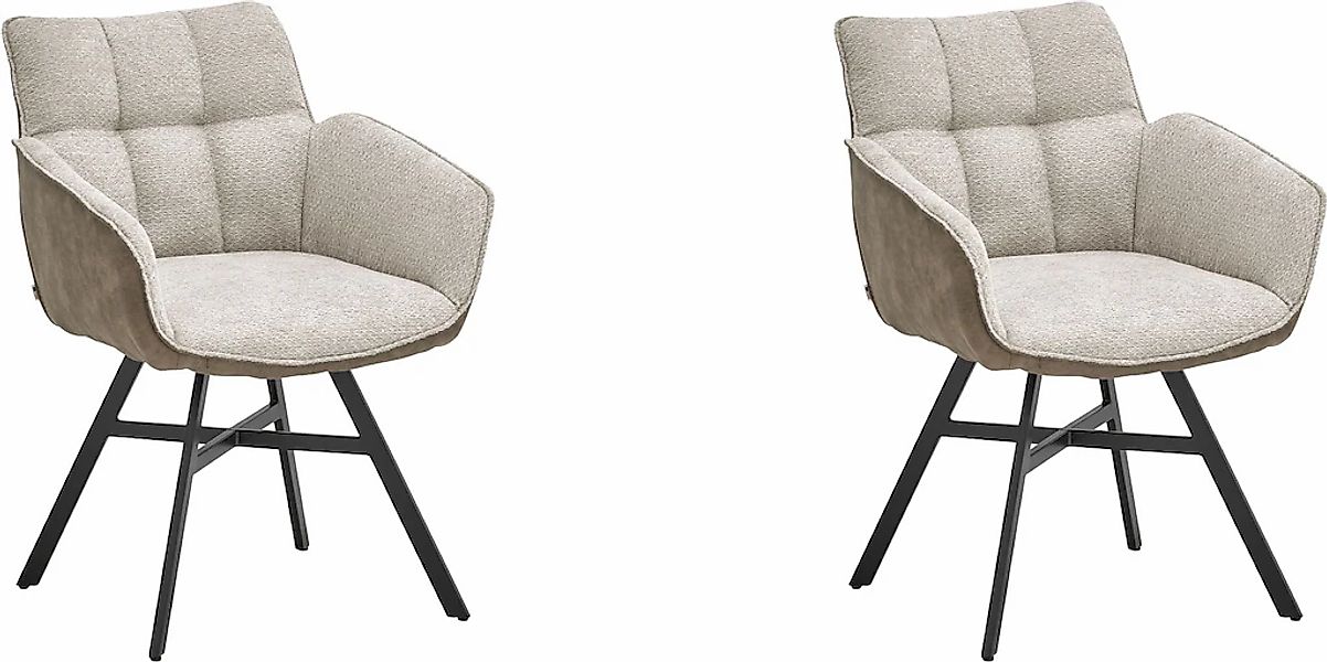 set one by Musterring Esszimmerstuhl "Frisco-B" (Set) 2 Stk.Bezug innen Che günstig online kaufen