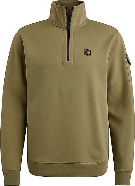 PME Legend Half Zip Sweater Interlock Jersey Olive - Größe M günstig online kaufen