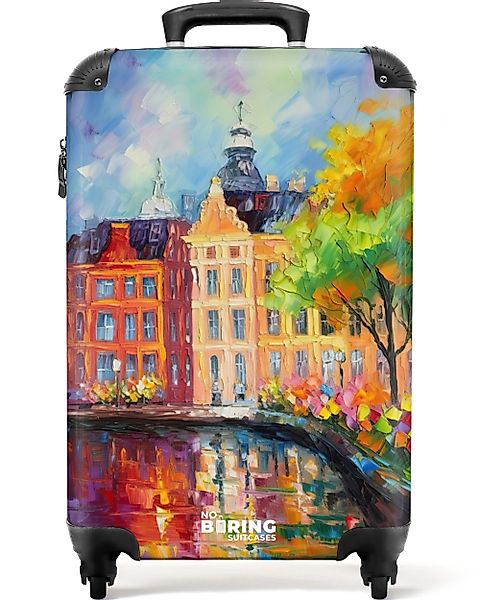 NoBoringSuitcases.com© Hartschalen-Trolley Ölgemälde - Amsterdam - günstig online kaufen