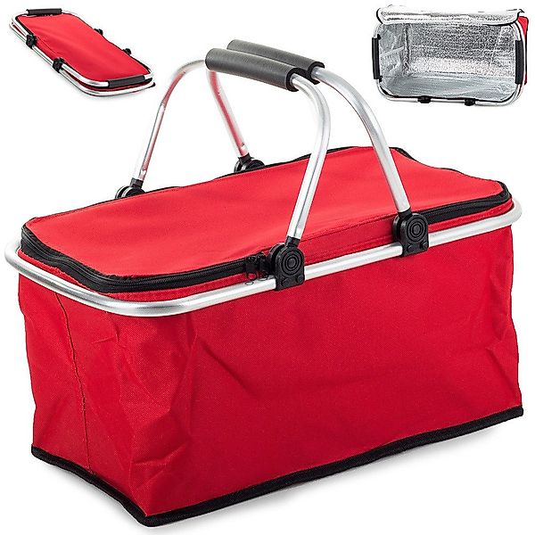 emeco Picknicktasche Alu Einkaufskorb Faltbar Picknick günstig online kaufen