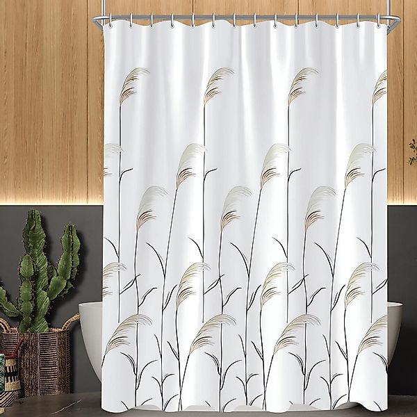 Lerores Duschvorhang Duschvorhang 120x200cm Weizenohr beschwerter günstig online kaufen