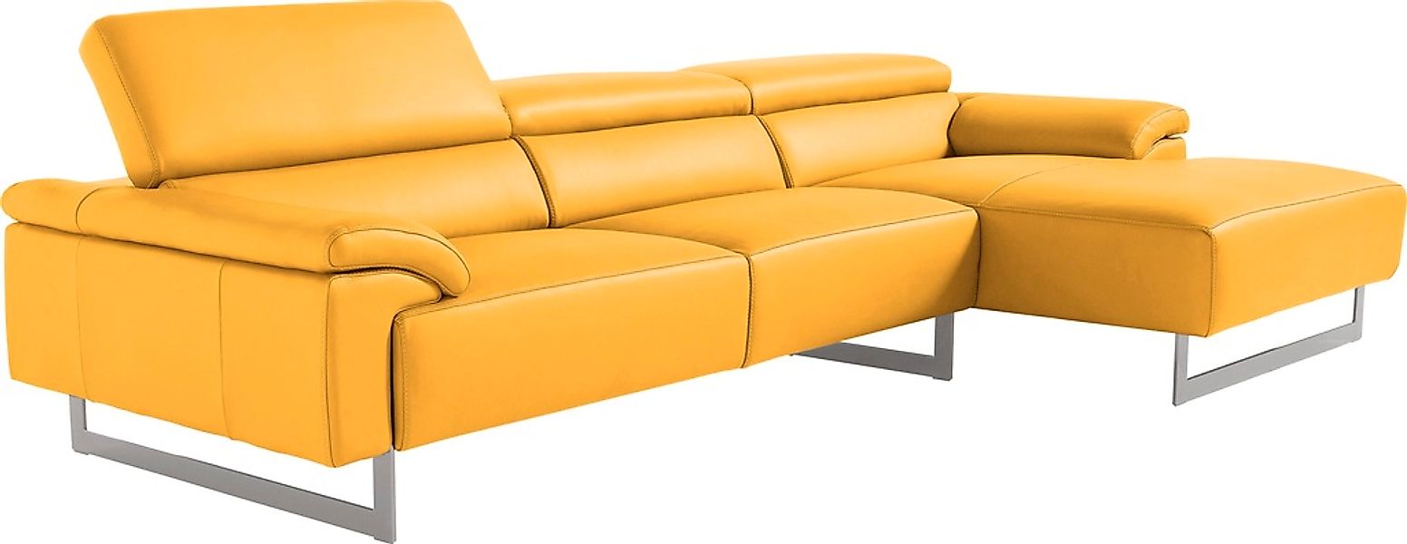 Egoitaliano Ecksofa "Malika, L-Form", mit Recamiere, inkl. Kopfteilverstell günstig online kaufen