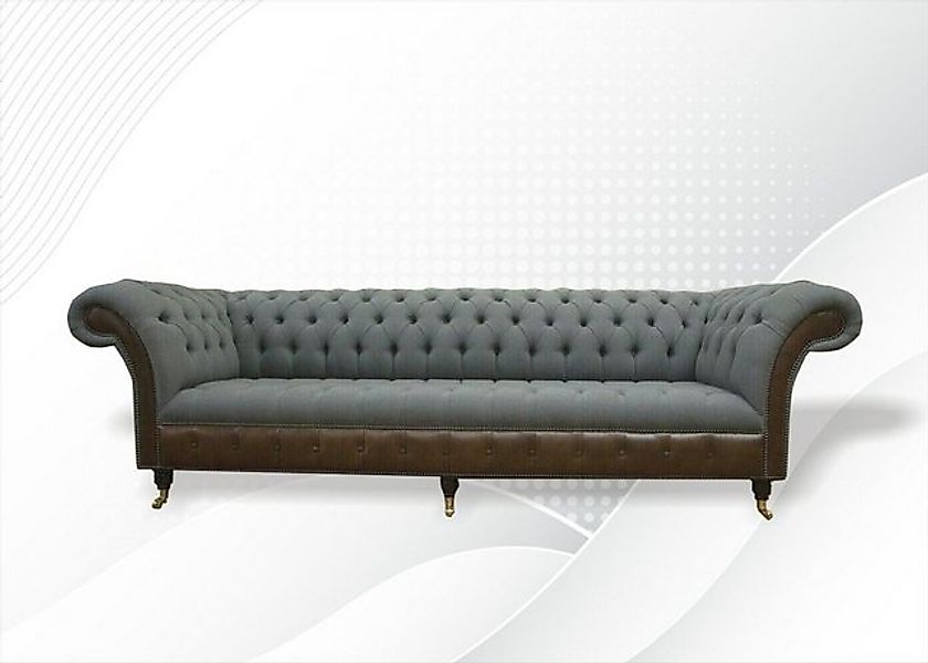 JVmoebel Chesterfield-Sofa Chesterfield Sofa hochwertig massiv Holz Handarb günstig online kaufen
