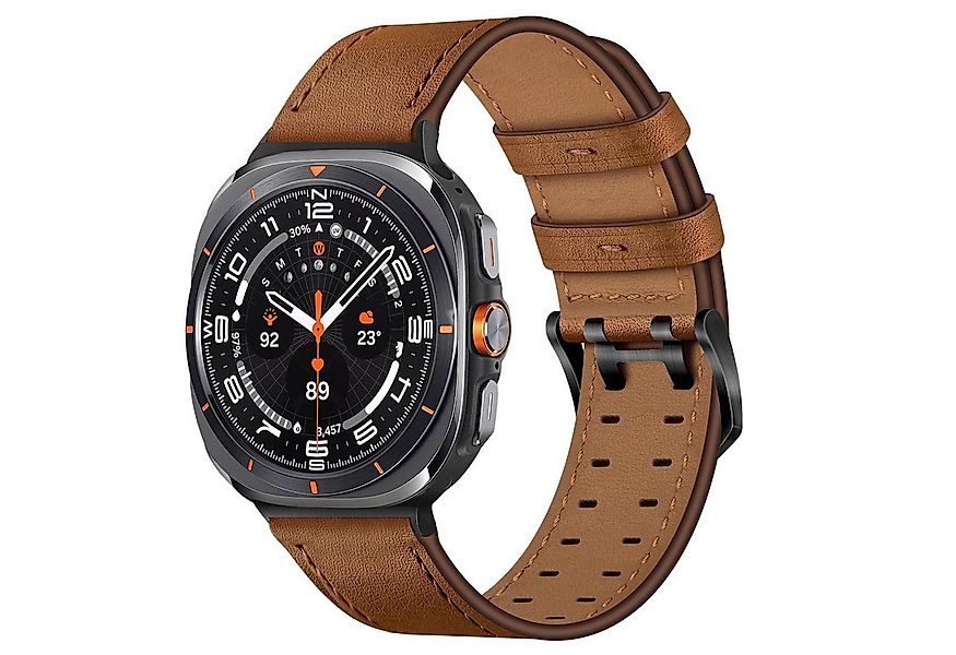 Wigento Smartwatch-Armband Für Samsung Galaxy Watch 8 / 8 Classic Echtleder günstig online kaufen