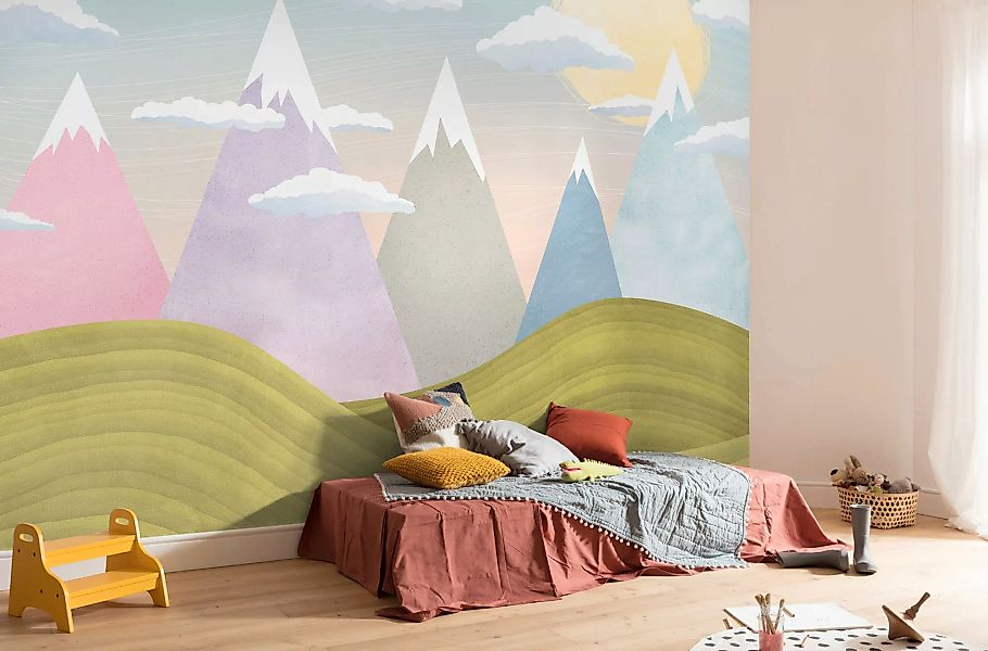 Komar Vliestapete »Digitaldruck Vlies - Hilltops - Größe 400 x 280 cm«, bed günstig online kaufen