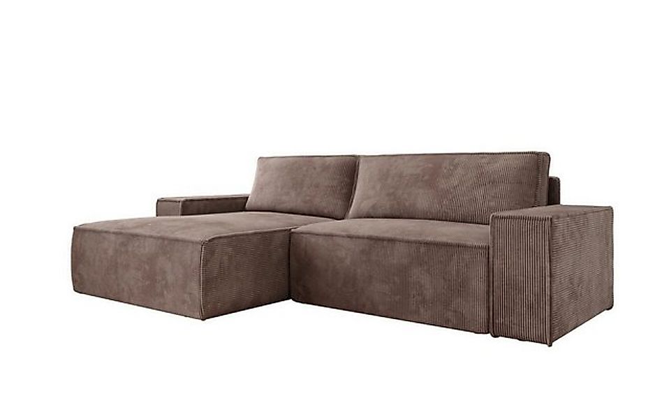 Luxusbetten24 Schlafsofa Designer Sofa Corino in Cord, mit Stauraum und Sch günstig online kaufen