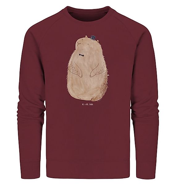 Mr. & Mrs. Panda Longpullover Größe M Murmeltier - Burgundy - Geschenk, Pul günstig online kaufen