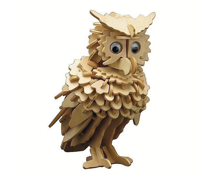 Pebaro 3D-Puzzle Holzbausatz Eule, 858/1, 147 Puzzleteile günstig online kaufen