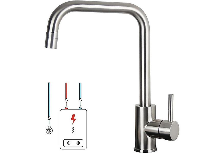 LuxusKollektion Spültischarmatur Küchenarmatur Niederdruck 360 Schwenkbar Z günstig online kaufen