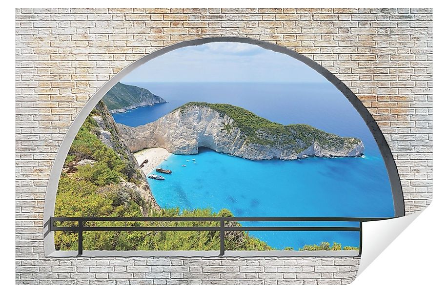Wallarena Fototapete Fenster Insel Vlies Tapete günstig online kaufen
