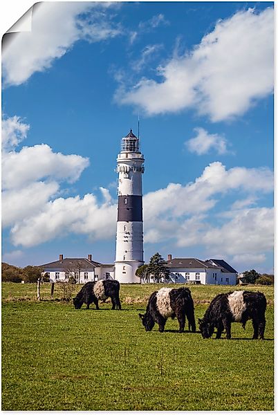 Artland Wandbild "Leuchtturm Langer Christian Kampen Sylt", Gebäude, (1 St. günstig online kaufen