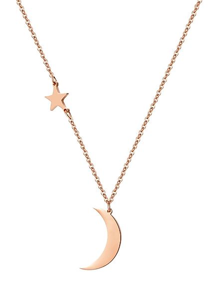 Hey Happiness Edelstahlkette Damen Mond Stern günstig online kaufen
