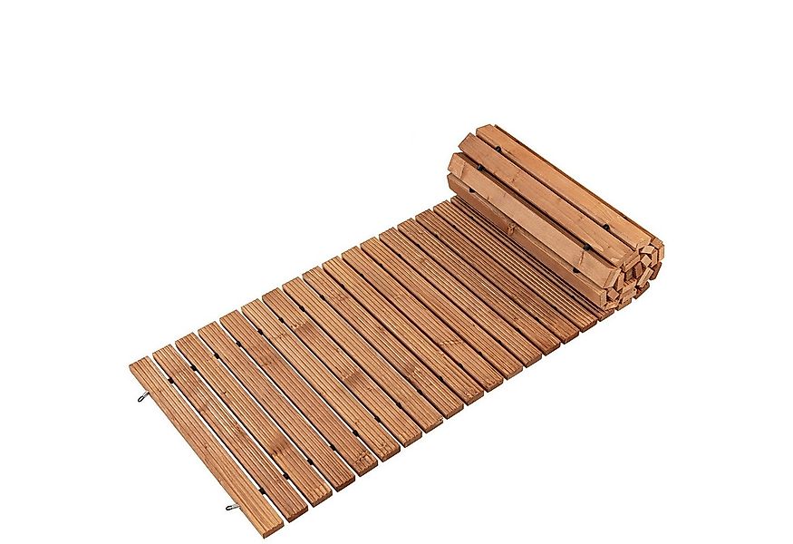 COSTWAY Holzfliesen Rollweg, 245 cm ausrollbar, aus Holz günstig online kaufen