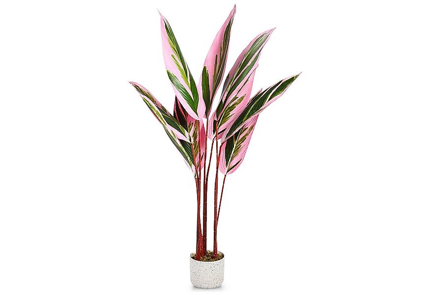 Kunstpflanze Künstliche Pflanze mit Topf, 120cm Kunstpalme, Pflanze Deko fü günstig online kaufen