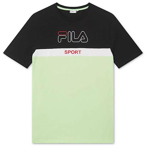 Fila Lars Kurzärmeliges T-shirt S Paradise Green / Black / Bright White günstig online kaufen