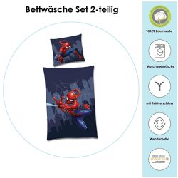 Familando Kinderbettwäsche Spiderman "Classic" 135x200 80x80 günstig online kaufen