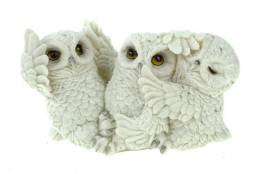 Vogler Dekofigur 3er Set Schneeeulen nichts.hören nichts sehen nichts sagen günstig online kaufen