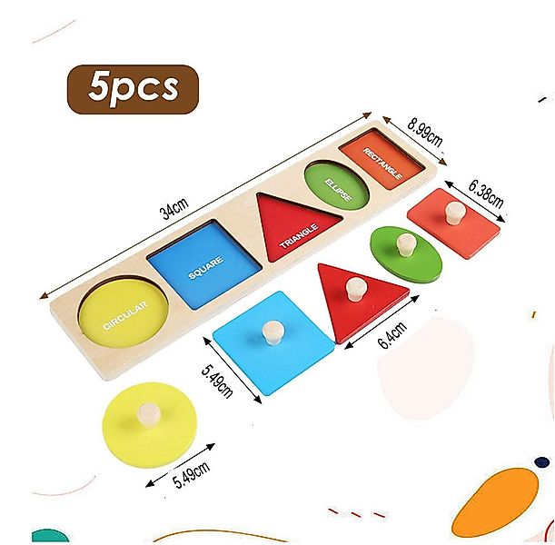 CLTYQ Lernspielzeug Farben Zuordnungsspiel,Montessori Form Sortierbrett günstig online kaufen