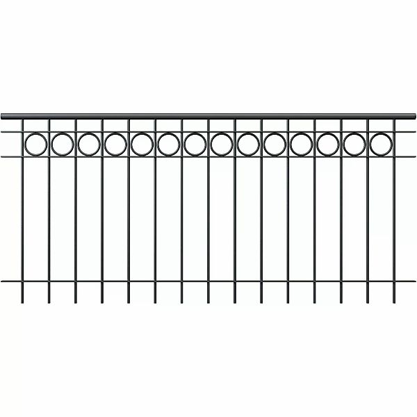 Eleo Metallgeländer Belluno 90 cm x 96 cm pulverbeschichtet Anthrazit günstig online kaufen