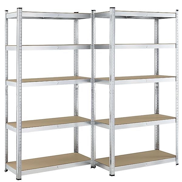 Juskys 4er Set Lagerregal Basic 180 x 90 x 40 cm günstig online kaufen