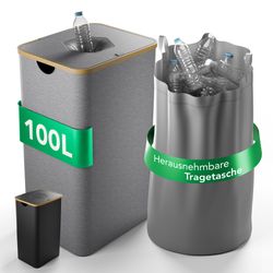 NewHabitat Flaschenkorb Pfandflaschen Sammelbehälter inkl. Tragetasche günstig online kaufen