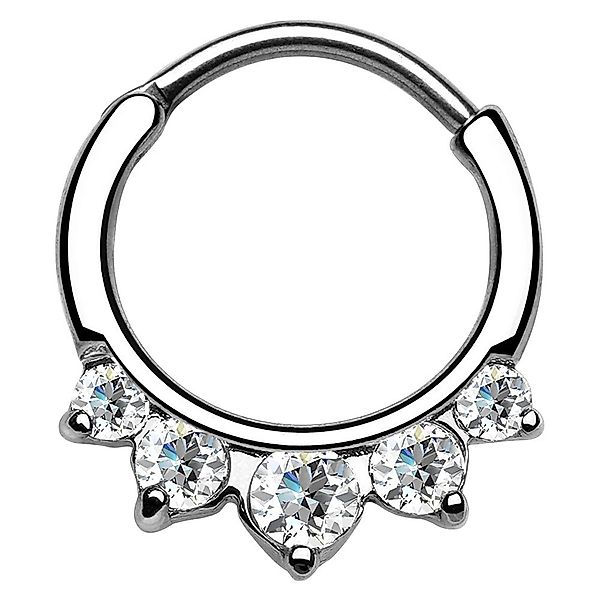 Taffstyle Nasenpiercing Piercing Ring Strass Stein günstig online kaufen