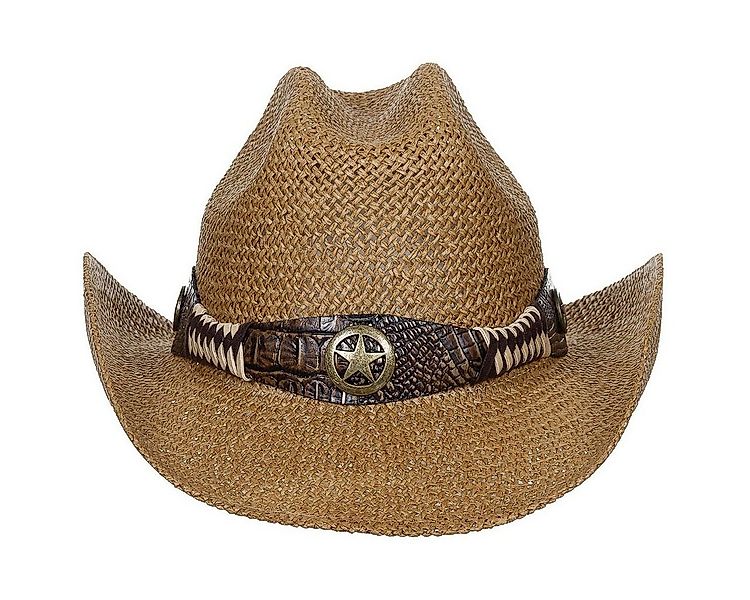 FoxOutdoor Strohhut Strohhut, "Georgia", mit Hutband, braun mit Western Sty günstig online kaufen