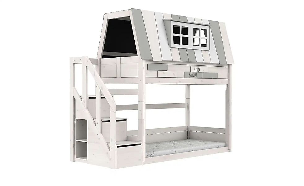 Lifetime Niedriges Abenteuer Etagenbett mit Treppe  Original ¦ weiß ¦ Maße günstig online kaufen