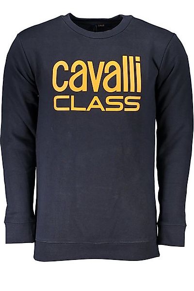 Cavalli Class Sweatshirt Blaues Herren-Sweatshirt ohne Reißverschluss – günstig online kaufen