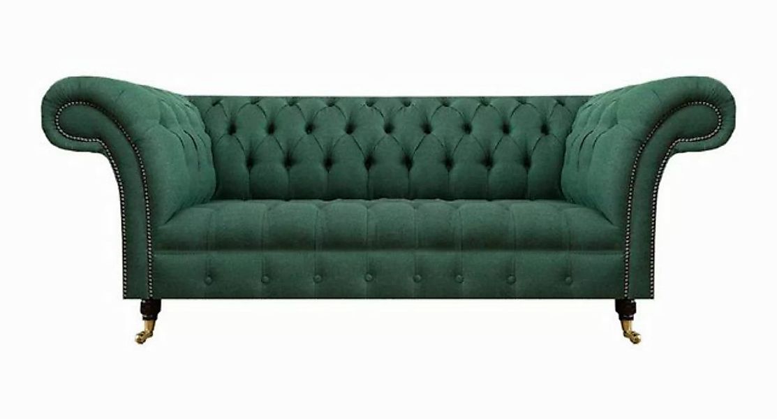 JVmoebel 3-Sitzer Luxus Dreisitzer Sofa Couch Chesterfield Wohnzimmer Grün günstig online kaufen