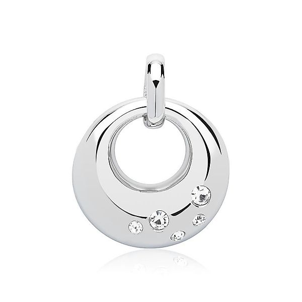 Unique Kettenanhänger Silberner Kreis mit Zirkonia günstig online kaufen