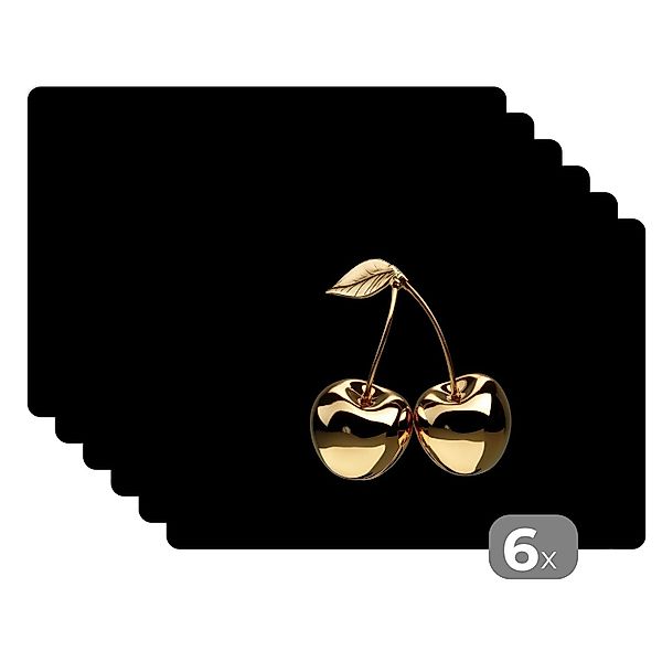 MuchoWow Platzset Kirsche - Schwarz - günstig online kaufen