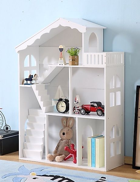 Ikonka Puppenhaus LULILO Kinderregal CALLA XXL – Hausförmiges Bücherregal H günstig online kaufen