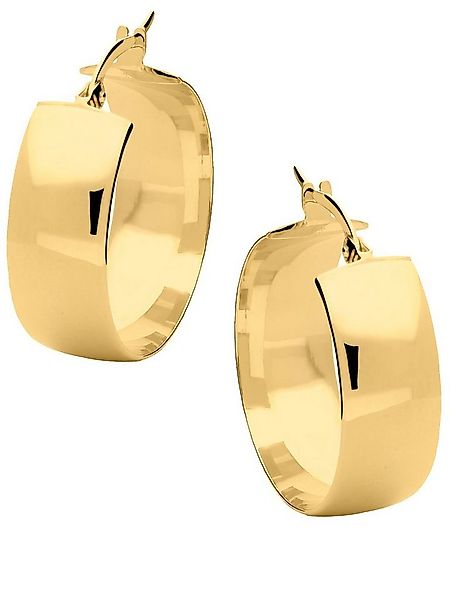 My Gold Paar Creolen Damen Ohrringe Creolen Gold 585 (14 Karat) Breit - Bog günstig online kaufen