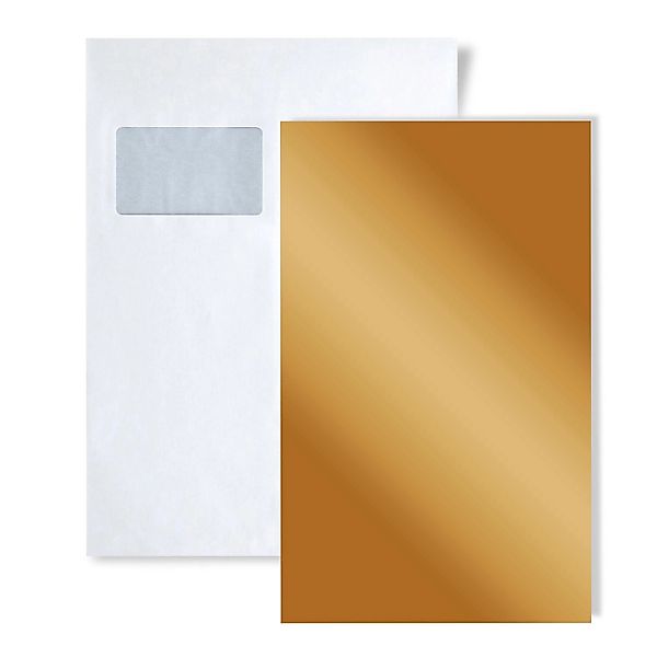 Wallface 1 MUSTERSTÜCK S-10187 DIN A5 Wandpaneel Muster DECO GOLD günstig online kaufen