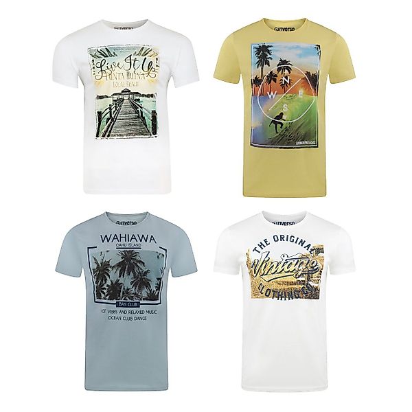 riverso T-Shirt Herren Fotoprintshirt RIVLukas Regular günstig online kaufen