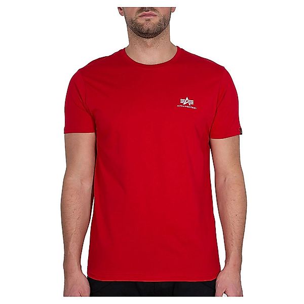 Alpha Industries Basic Small Logo Kurzärmeliges T-shirt S Rbf Red günstig online kaufen