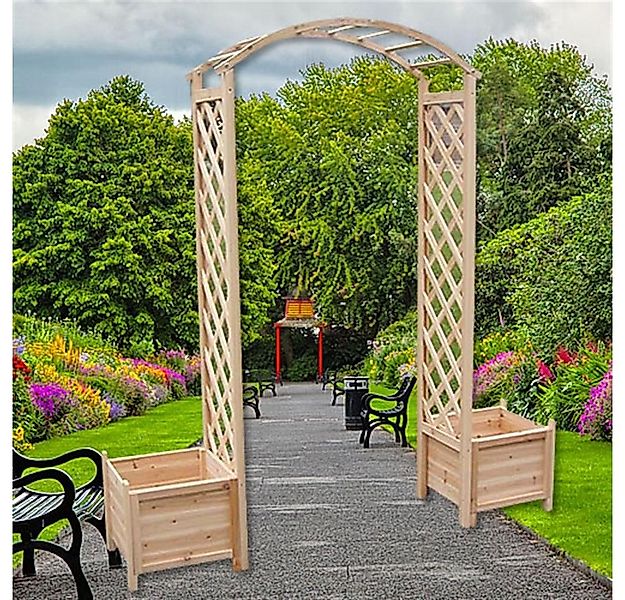 Mucola Rosenbogen Rosenbogen Rankhilfe Blumenkübel Torbogen Spalier Rankgit günstig online kaufen