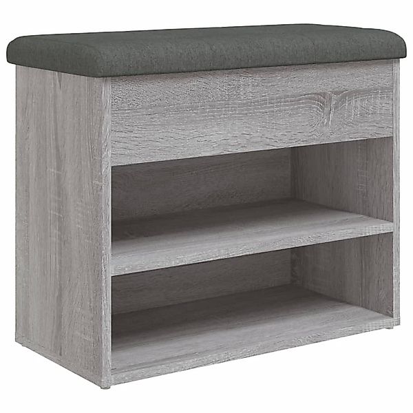 vidaXL Sitzbank Schuhbank Grau Sonoma 62x32x50 günstig online kaufen