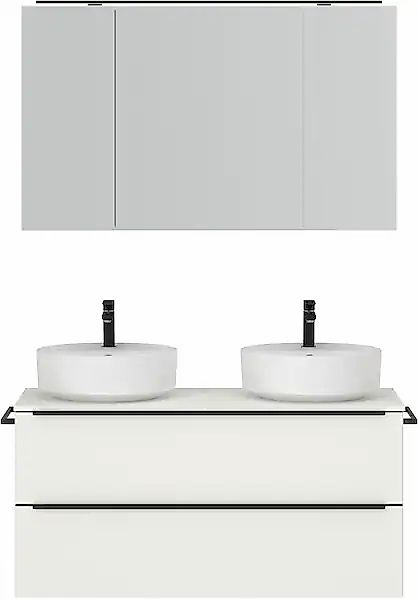 nobilia® Badmöbel-Set »Alvene« vormontiert, mit Soft-Close, 2 Stk. tlg. günstig online kaufen