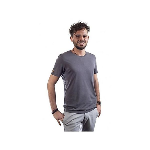 Life-Tree Rundhalsshirt Basic ’für Herren in anthrazit’ (1-tlg., keine Anga günstig online kaufen