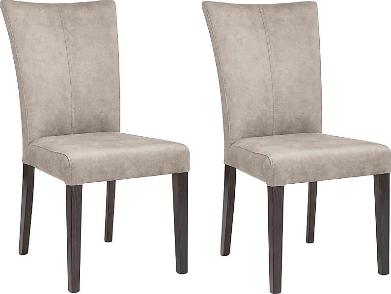 Home affaire 4-Fußstuhl "Aspen" (Set) 2 Stk.Beine aus massiver Buche, wenge günstig online kaufen