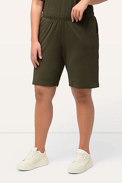 Ulla Popken Bermudas Jerseyshorts Taschen Elastikbund günstig online kaufen