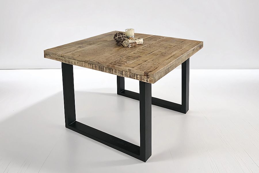 Trelevo® Esstisch Rio, Esstisch 90x90cm Mangoholz günstig online kaufen