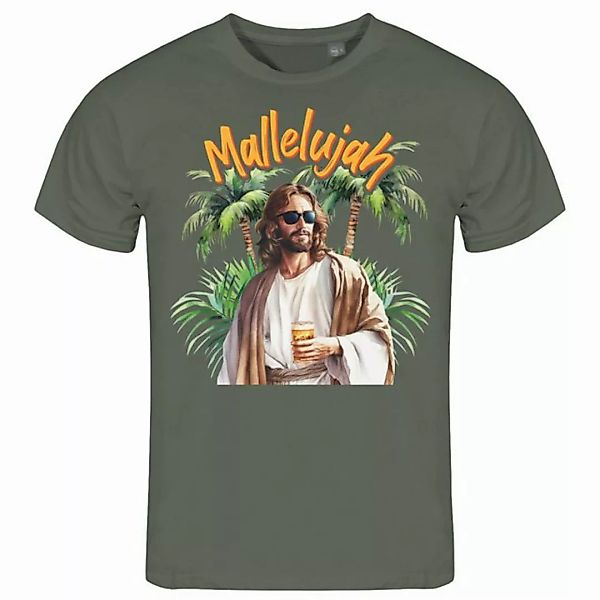 deinshirt Print-Shirt Herren T-Shirt Mallelujah Funshirt mit Motiv günstig online kaufen