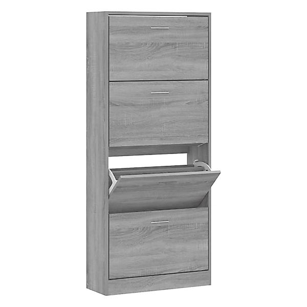 vidaXL Schuhschrank Grau Sonoma 63x24x147 cm Holzwerkstoff 342548 günstig online kaufen
