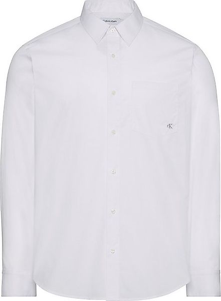 Calvin Klein Jeans Langarmhemd LS POPLIN CLASSIC SHIRT mit Monogramm-Sticke günstig online kaufen