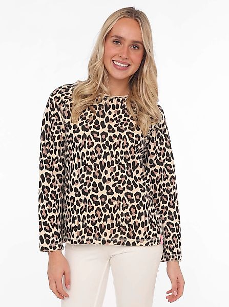 Zwillingsherz Sweater ""Leo allover"", mit animalischem Printdesign günstig online kaufen